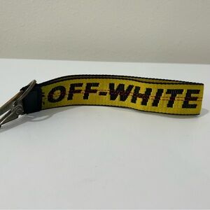 Off-White Yellow Strap Keychain